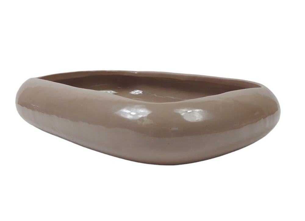 Vintage Rectangle Ceramic Planter Vase Shallow Pottery Bowl 11" MCM Made USA
